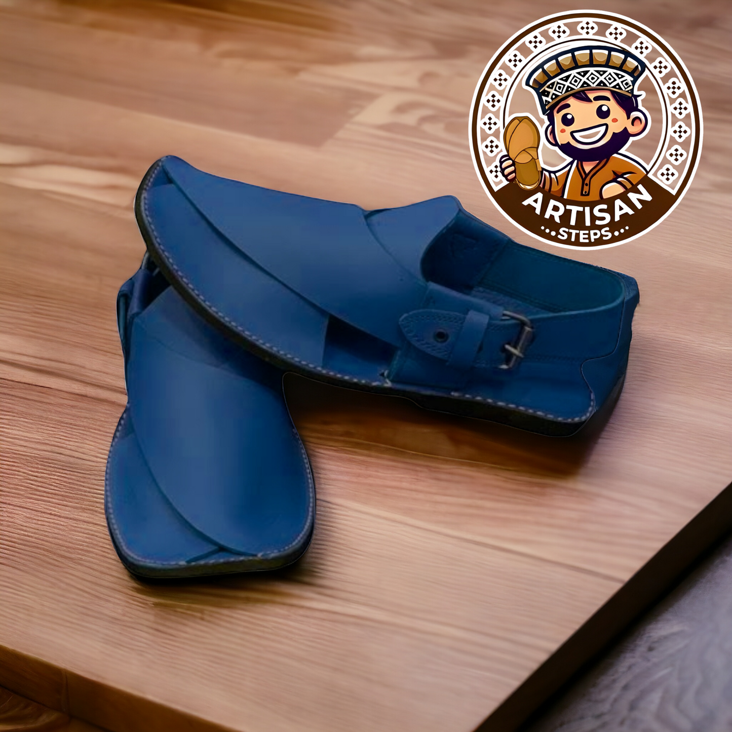 Zardari Chappal - Blue