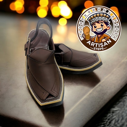 Kaptan Chappal - Brown