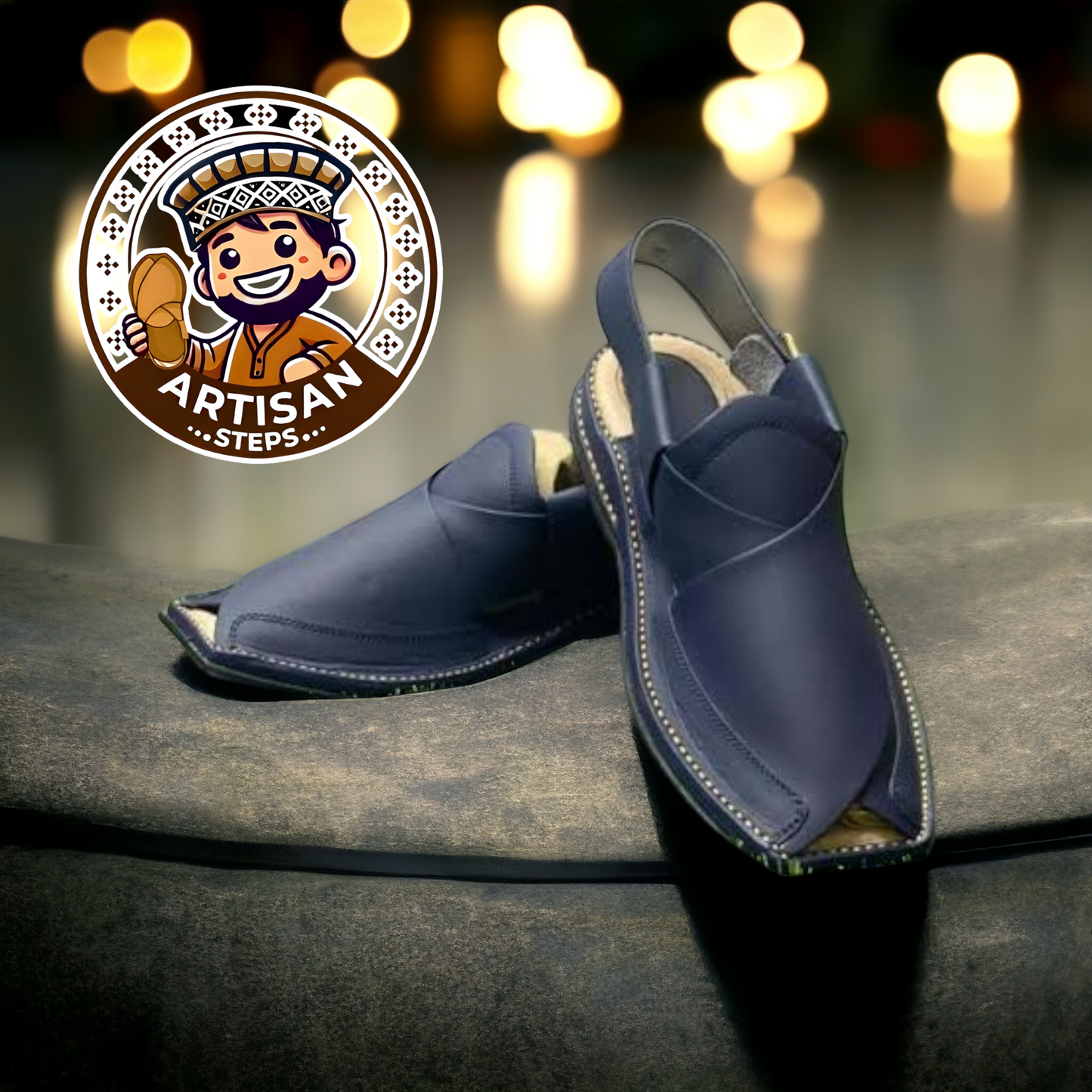 Zalmi Chappal - Blue