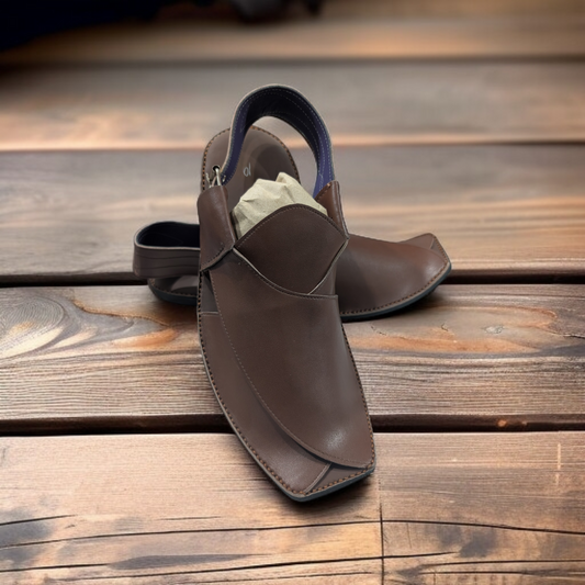 Zardari Chappal - Brown